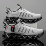 2026 New Unisex Striped Cut-out Sneakers, Breathable Mesh, Non-slip, Shock-absorbing Thick Sole, Stylish and Classic, Versatile for Fashion, Outdoor Jogging, Street Casual Sports Sneakers, Running Shoes