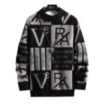 Men Knitted Sweater Stripe Pullovers Printing Round Neck Sweater Autumn/Winter Designer Quality Casual Men Clothing Jumper - Image 5
