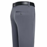 Suit Pants Men Business Casual Trousers Formal Dress Straight Pants Elastic Black Navy Blue Male Clothing - Image 6
