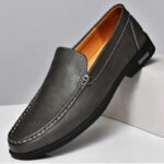 Genuine Leather Men Footwear Slip on Office Man Formal Shoes Wedding Party Men Dress Shoes Breath Driving Lazy Loafers Moccasins - Image 4