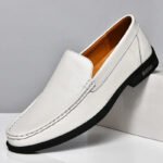 Genuine Leather Men Footwear Slip on Office Man Formal Shoes Wedding Party Men Dress Shoes Breath Driving Lazy Loafers Moccasins - Image 5