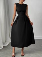 Black Red Contrast Off-Shoulder Mini Dress Bow Detail Bodycon Party Clubwear Women Fashion - Image 5