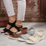 New Women Summer Fashion Sandals Mesh Casual Fish Mouth Sports Sandals Plus Size 43 Flying Woven Flat Shoes Sandalias Mujer - Image 3