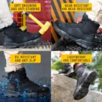 Lightweight Indestructible Steel Toe Safety Work Shoes Puncture Resistant Non Slip Tactical Work Sneakers for Men Women - Image 8