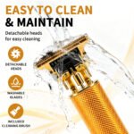Grooming Kit for Men, Electric Hair Clipper, T-Blade Trimmer, Foil Shaver and Nose Trimmer, Rechargeable Cordless - Image 6