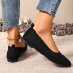 New Style Pointed Toe Shallow Mouth Breathable Bow Decoration Fashionable and Elegant Casual Flat Shoes for Women Zapatos Mujer - Image 5