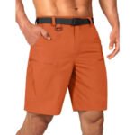 Mens Cargo Hiking Shorts Water Resistant Quick Dry Lightweight Breathable Tactical Shorts with Nylon Belt - Image 17