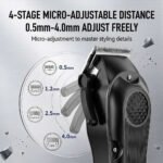 Professional Hair Clipper for Men, Electric Barber Clipper Cordless Rechargeable Hair Cutting Clippers, Men's Hair Cutting Tools - Image 5