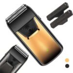 Professional Reciprocating Electric Shaver for Men, USB Rechargeable Foil Razor for Bald Head & Beard Trimming, Waterproof Grooming Tool with Dual Blades Father's Day Gift
