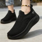 Desai Men's Wide Width Knit Slip-on Sneakers Max Cushion Walking Shoes Lightweight Breathable - Image 3