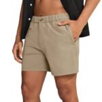Men's Casual Shorts, 5"/7"/9" Stretch Summer Shorts, Durable Quick Dry Shorts with Elastic Waist