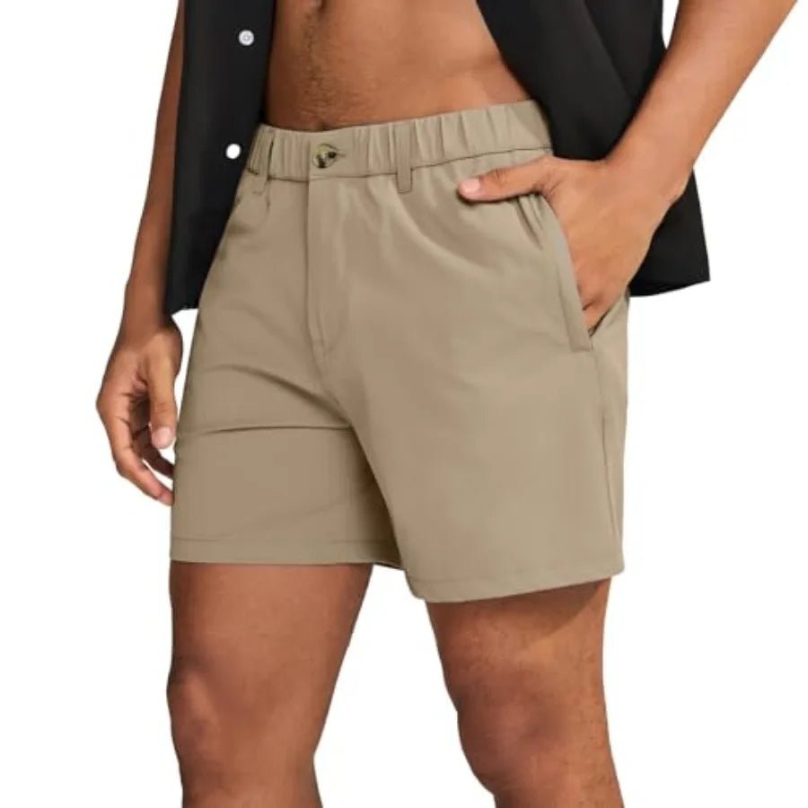 S3a7d80202b134342876352350c72476dL_c46b1799-d3d3-4049-bec2-89806e28b022.jpg Men's Casual Shorts, 5"/7"/9" Stretch Summer Shorts, Durable Quick Dry Shorts with Elastic Waist - Image 1