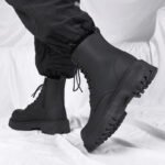 Luxury Brand Boots Chelsea Men's Boots Leather Men Designer Boots Fashion Casual Business Black Boots Thick Soled Mid Top Boots - Image 5