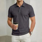 Men's Polo Shirt, Short-Sleeved T-Shirt, Summer Casual Button-Down Placket Street Style Short-Sleeved Polo Shirt, Sizes S-3XL - Image 2