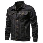 2026 New Autumn Men's Casual Workwear Jeans Jacket Loose Casual Versatile Youthful Male Solid Color Tops Dnim Mens Outwear - Image 4