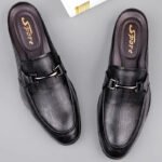 Genuine Leather Mules For Men Half Shoes Man Luxury Brand Designer Men's Luxury Casual Shoes Slip On Footwear Slippers Male