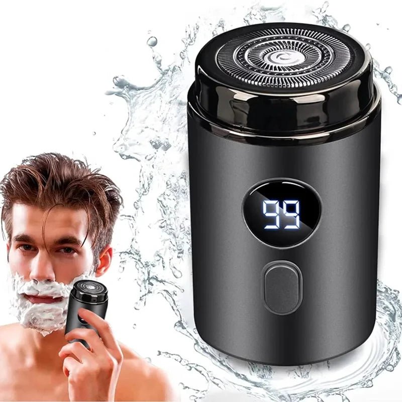 S405c3c436fe541beabe33b4aa30cb196A.jpg Men Electric Mini Shaver Rechargeable Type-c Charging Car Portable Led Digital Display Wet & Dry Shaver Men Women Home Razor - Image 1
