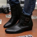Hot Sale Luxury Chelsea Boots Men Pointed -toe Mens White Boots Black British Style High-heel Men Dress Boots Design Ankle Boot - Image 3