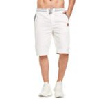 Men's Shorts Casual Classic Fit Drawstring Summer Beach Shorts with Elastic Waist and Pockets - Image 4