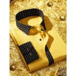 FGKKS Men Shirt Arrival Fashion Patchwork Tuxedo High Street Long Sleeve Smart Casual Elastic Man Business Dress Shirts