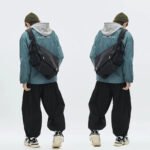 Causal Nylon Shoulder Man Bag Japanese Teenager School Laptop Sling Men's Bag Streetwear Travel Cross Bag Messenger Bags for Men - Image 2