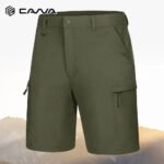 Men's Quick Dry Cargo Shorts Summer Waterproof Hiking Shorts Outdoor Multi-pockets Camping Training Work Shorts Man