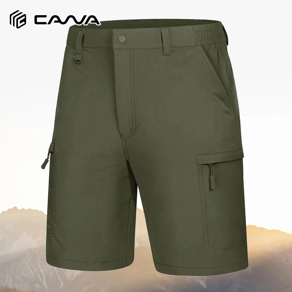 S4360fb97865449a0ab9d989a51b68e31d.jpg Men's Quick Dry Cargo Shorts Summer Waterproof Hiking Shorts Outdoor Multi-pockets Camping Training Work Shorts Man - Image 1