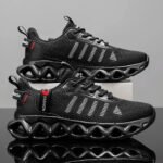 2026 New Unisex Striped Cut-out Sneakers, Breathable Mesh, Non-slip, Shock-absorbing Thick Sole, Stylish and Classic, Versatile for Fashion, Outdoor Jogging, Street Casual Sports Sneakers, Running Shoes - Image 6