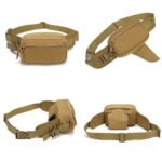 Outdoor MOLLE Tactical Waist Bag for Men Outdoor Multi Functional Nylon Sports Waist Bag for Hiking, Hunting, Running, Cycling, Assault Combat Waistpack - Image 5