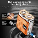 9000+ RPM Portable Electric Shaver, 180-Day Battery & 1H Fast Charge, LED Smart Display, Waterproof, Floating Blades, Type-C - Image 3