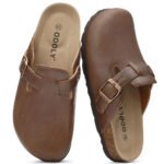 Asgard Unisex Vegan Leather Clogs Fashion Non-slip Cork Footbed Mules Slippers With Arch Support Lady Cozy Casual Potato Shoes - Image 4