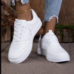 Fashion Women Casual Shoes Breathable Walking Flat Shoes Sneakers White Female Footwear Sports Running Outdoor Walking For women - Image 3