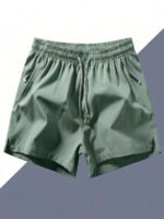 Men's Anti-Lost Drawstring Sports Shorts With Zipper Pockets - Image 8