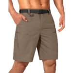 Mens Cargo Hiking Shorts Water Resistant Quick Dry Lightweight Breathable Tactical Shorts with Nylon Belt - Image 26