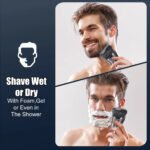 Solimpia Smart Shaver Portable Electric Beard Razor Men's Multi-Function Digital Display Washable Intelligent Beard Trimmer - Image 6