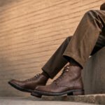 CAPTAIN ANKLE BOOTS Men's Vintage Combat Boots Lace-Up Cap Toe Ankle BOOTS - Image 12
