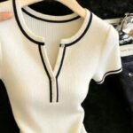 Sweaters O-Neck Knitted Sweater Women Pullovers New Summer Short Sleeve Knit Sweater Pullover Women Tops Sueters De Mujer Q3890 - Image 4