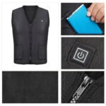 Winter 9/5 Zone Heating Jacket Fast Heating Safety Long Battery Life USB Smart 3 Heating Levels Clothing Unisex Hiking Cycling - Image 5