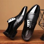 Men's Dress Shoes Business Oxfords Patent Leather Dress Shoes Classic Loafers Formal Derby Shoes For Men - Image 6