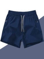 Men's Anti-Lost Drawstring Sports Shorts With Zipper Pockets - Image 2