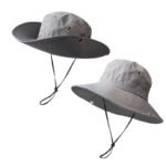 Women's Hiking Bucket Hat, Outdoor Wide brim Fishing Hat, Trekking Sun Hat, Western Big Head Circumference Cowboy Hat for Men