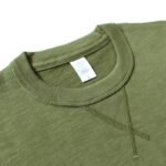 Heavy 300g Cotton T-shirt Men's Seamless Weaving Bamboo Cotton Short Sleeve Tee Tops Unisex Clean Fit Design Collar Undershirt - Image 4