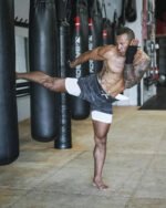 Men's Fitness Training Shorts,Summer Casual Black 2 In 1 Quick Dry Gym Running Shorts Outdoor Slim Quarter Pants - Image 7