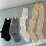 Korean Thigh High Socks Women Stockings Solid Color Mesh Calf Socks Stockings Japanese JK Knee High Socks Thigh High Stockings - Image 6