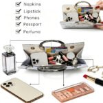 1Pc Black Glitter Rhinestone Top Handle Evening Clutch Bag, Women Sparkly Formal Handbag with Detachable Chain Strap, Elegant Purse for Wedding Party Prom Cocktail - Image 4