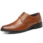 Large size fashionable men's office formal shoes low cut daily comfortable pointed multifunctional men's wedding men's shoes - Image 3