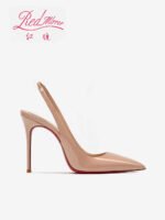 Heeled sandals Red Shiny Bottoms Naked color luxury Hollow 2026 New Elegant High Heels Sexy Slingbacks Ladies Shoes Women shoes - Image 2