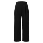 Women Fashion Wide Leg Pants Solid Elastic Pants Work Business Suit Straight Trousers Casual High Waisted Dress Palazzo Pants - Image 5