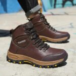 Waterproof Leather Indestructible Men Work Safety Boots Outdoor Military Boots Anti-smash Anti-puncture Industrial Shoes Male - Image 2