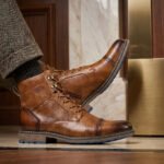 Spring Leather Boots with Zipper Classical Men Boots 2026 Fashion Comfortable Ankle Boots - Image 3